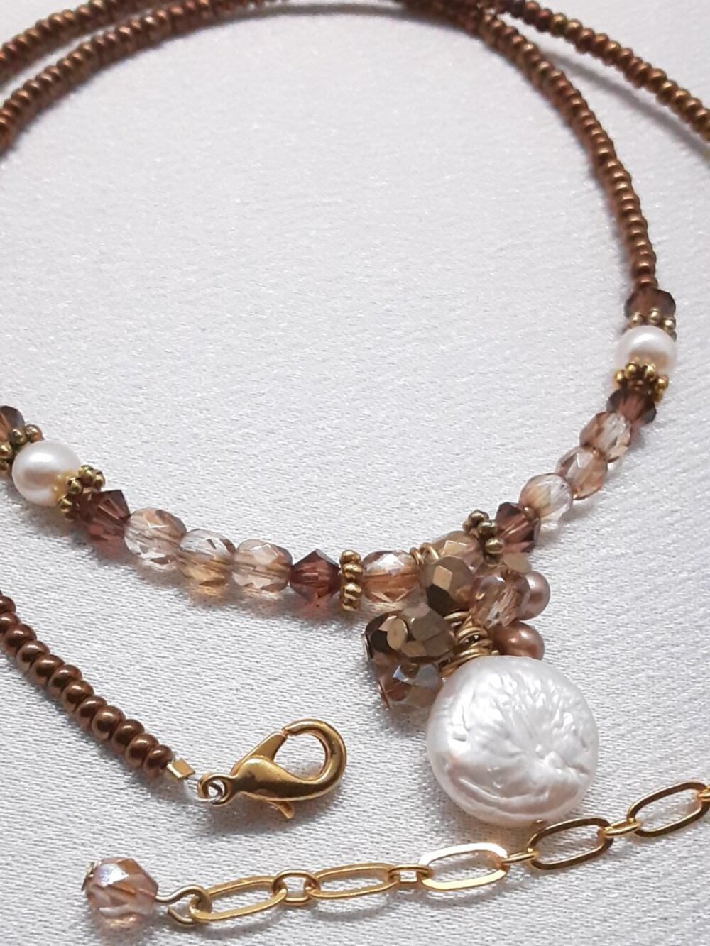 NEW 17 inch baroque pearl necklace - Picture 10 of 10